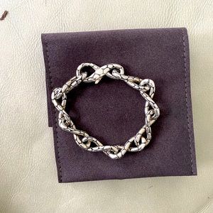 Sterling silver John Hardy bracelet. Comes with pouch.
